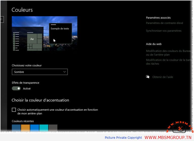 Mbsmgroup_Tunisie_Private_Pictures-تفعيل النمط المظلم لنظام 10 Windows