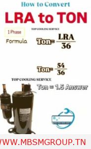 دليل عملي لتحويل LRA إلى طن تبريد بطريقة احترافية